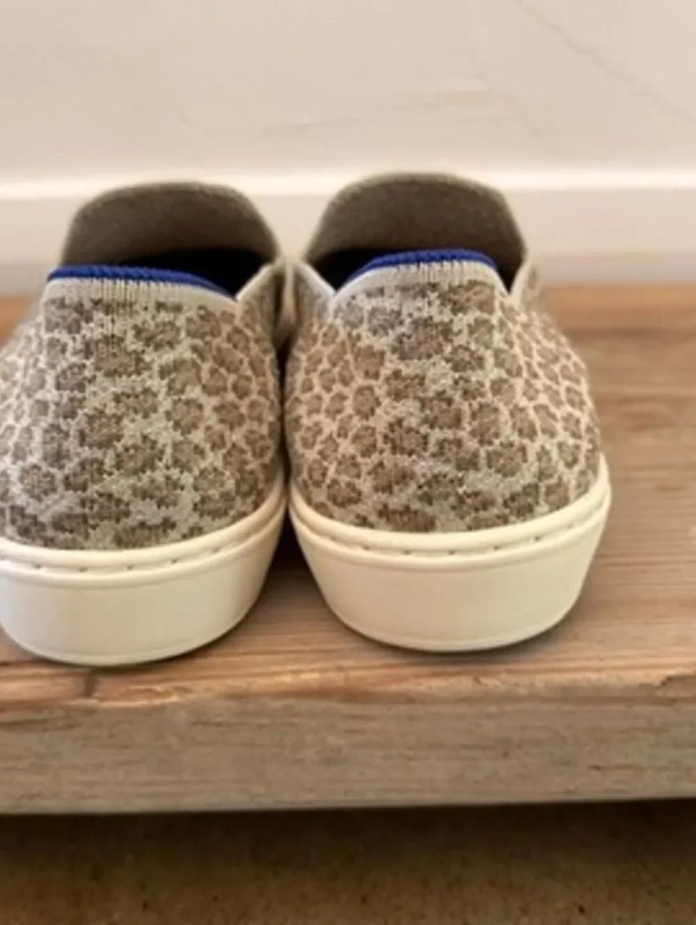 Rothy's‎ The Original Slip On Sneakers Size 7.5 Pebble Spot Cheetah